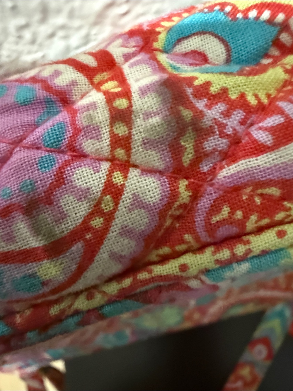 Vera Bradley Quilted Crossbody Bag "Paisley in Paradise" Pattern - Picture 10 of 10